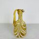 Vintage Italian style amber glass carafe