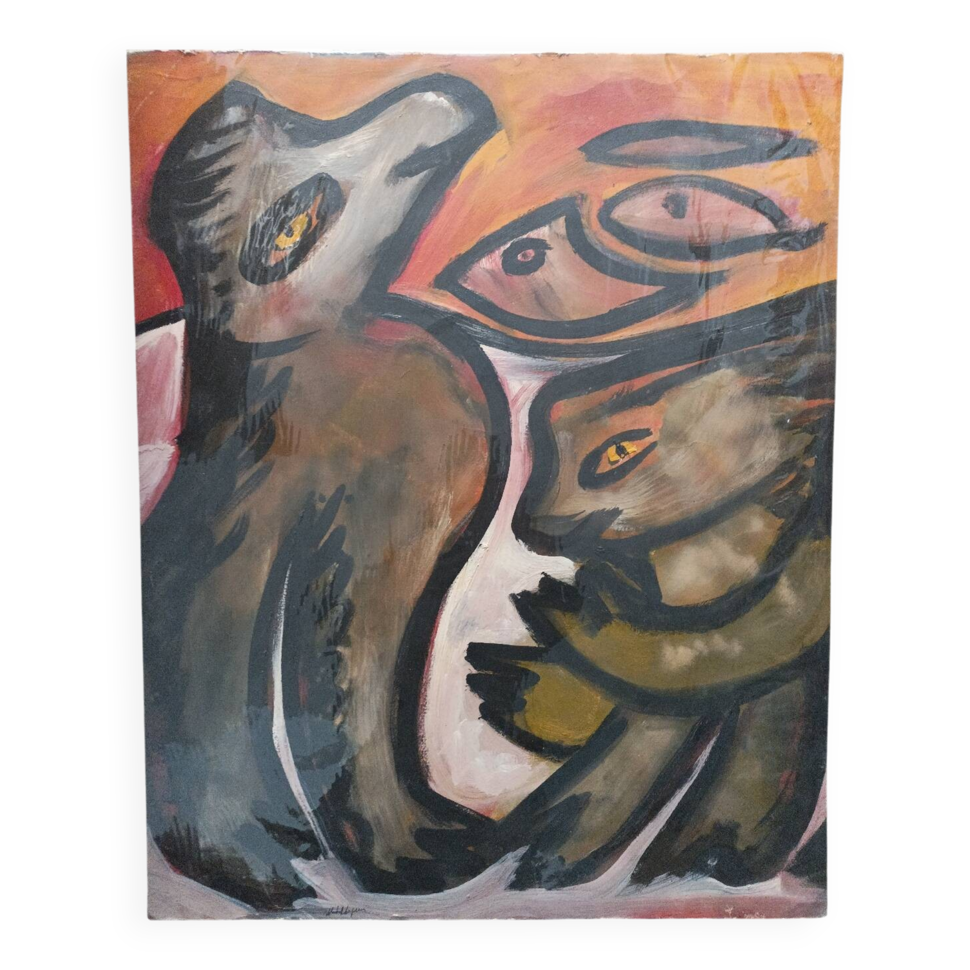 Michel Chapuis, acrylic on paper, Cibra