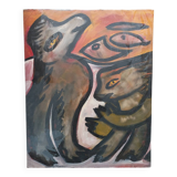 Michel Chapuis, acrylic on paper, Cibra