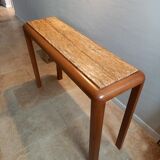 Console marble dore & solid elm