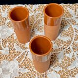 Set of 3 terracotta vases