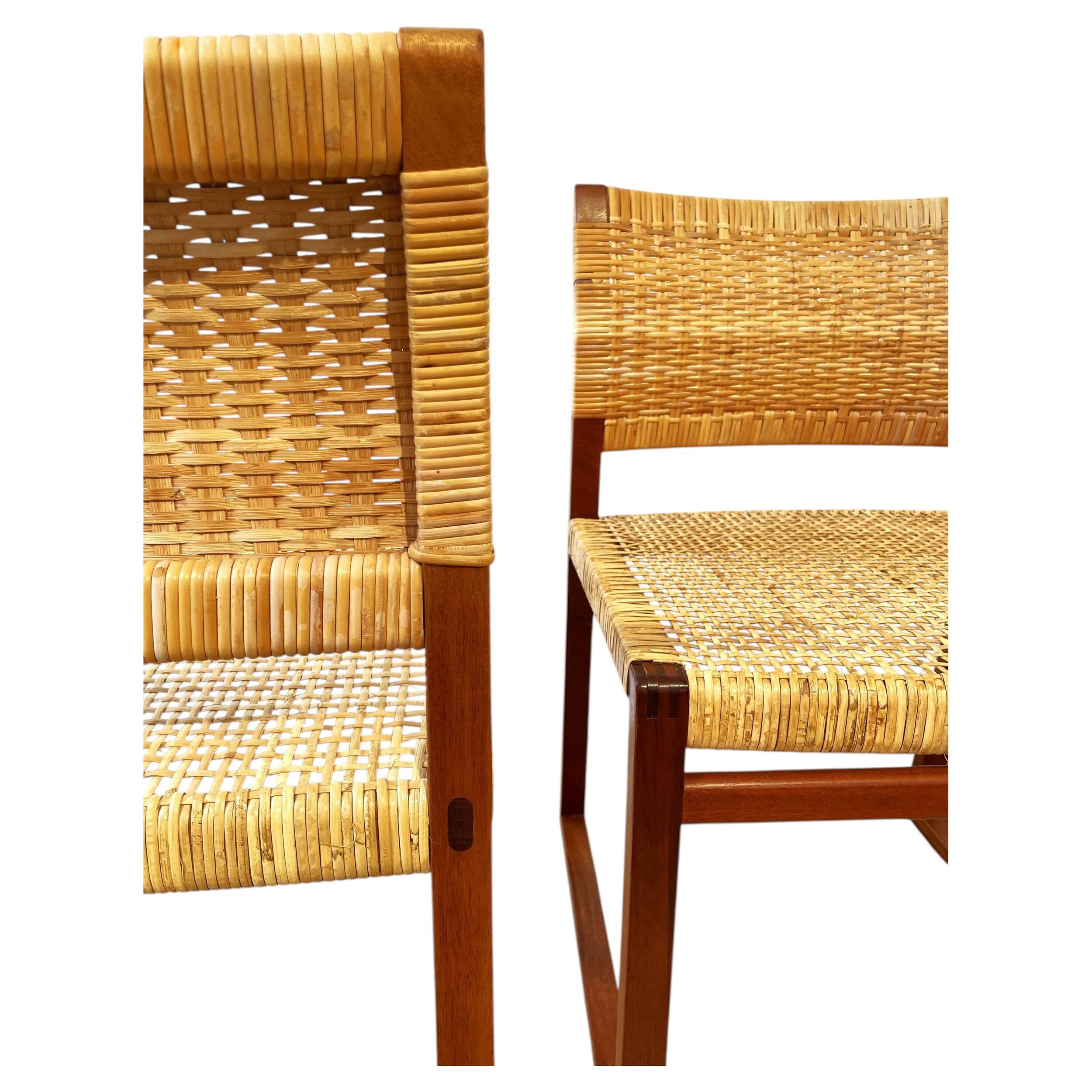 BM61 chairs in mahogany by Borge Mogensen