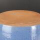 Signed enamelled terracotta bottle vase