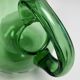 Large green glass cooling jug