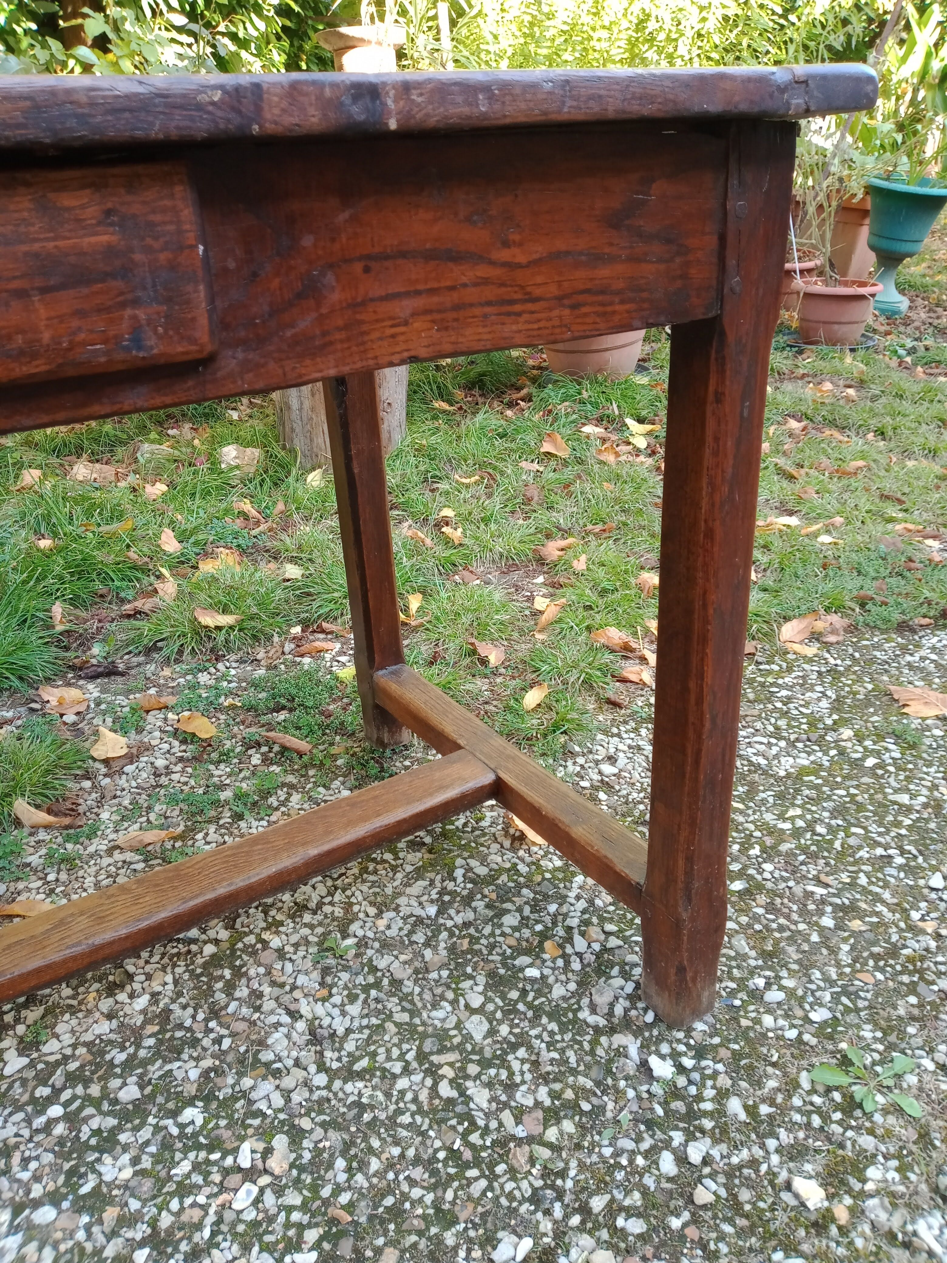 Old oak farmhouse table