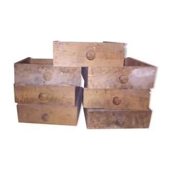 Wooden drawers