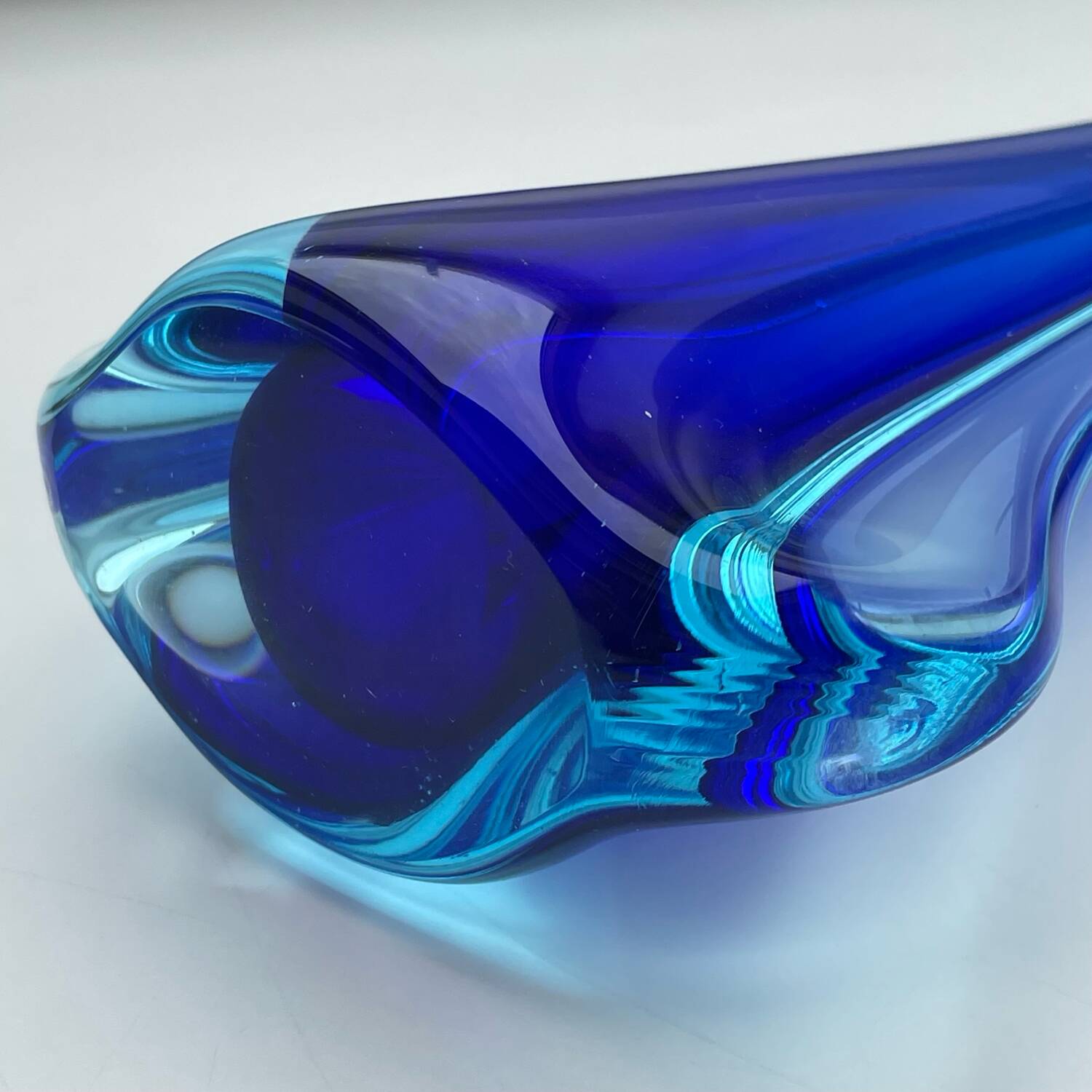 Solifleur vase Sommerso Murano Italy