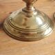 Pair of brass candle holders
