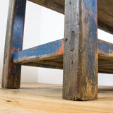 Blue industrial worktable