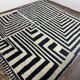 Large handmade pure natural wool Berber rug size 3/4 m