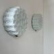 Pair of vintage opaline wall lights, Sweden, 1960s