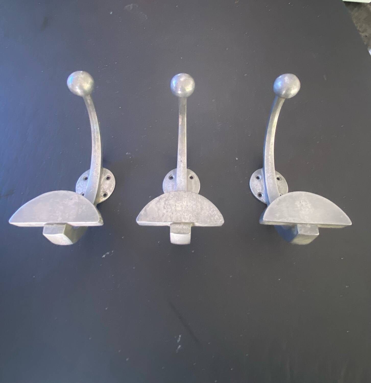 Vintage metal coat hooks