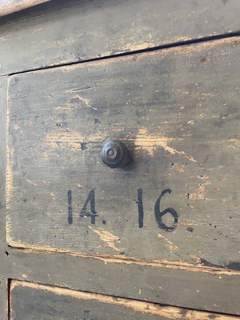 Green patina workshop furniture