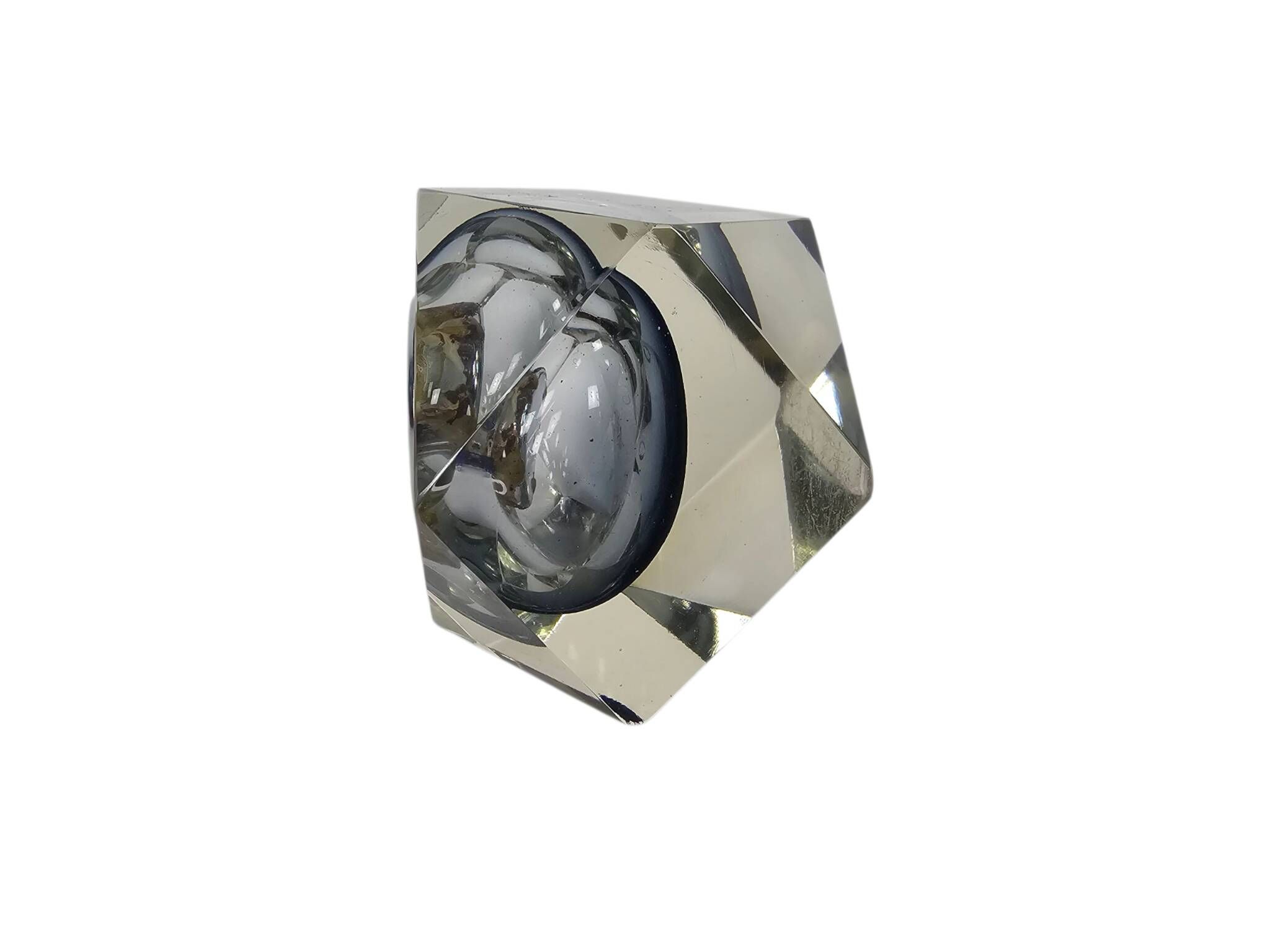 Murano - Sommerso - Faceted glass - tealight holder - Flavio Poli - Italy -
