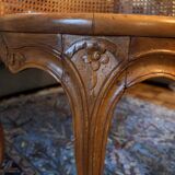 Louis XV style caned armchair