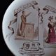 Plate themed horoscopes sign of the scorpion Creil and Montereau End 19th