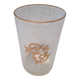 Crystal wedding goblet with gold engraving