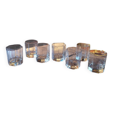 7 verres Octime Luminarc – années 1980