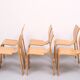 6 Gijs Bakker Strip Chairs for castelyn 1970s