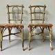 Pair of 19th century Faux Bamboo Parlor Chairs by Thonet