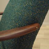 Green melange armchair, Danish design, 1970s, production: Denmark