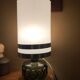 Lampe vintage, lampe en verre signé Robert de Schuytener, lampe de chevet, lampe à poser