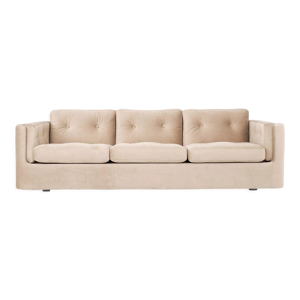 Canapé bergen beige velour, design