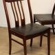 Set of 6 Scandinavian chairs in rosewood, 1960.