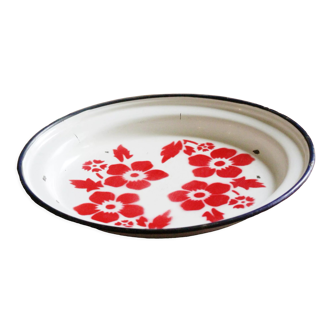 Old enamelled dish