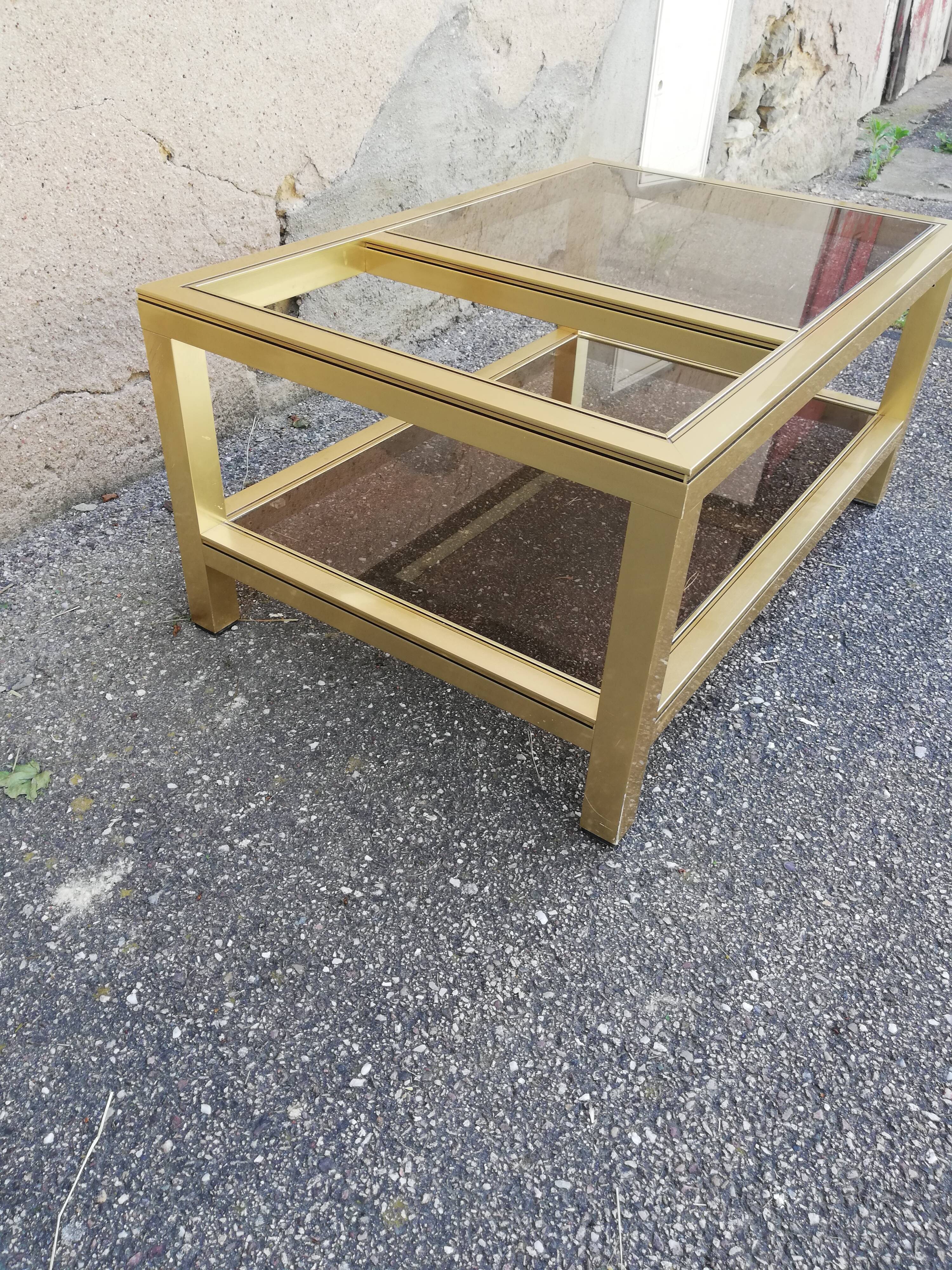 Table basse vintage 2 plateaux