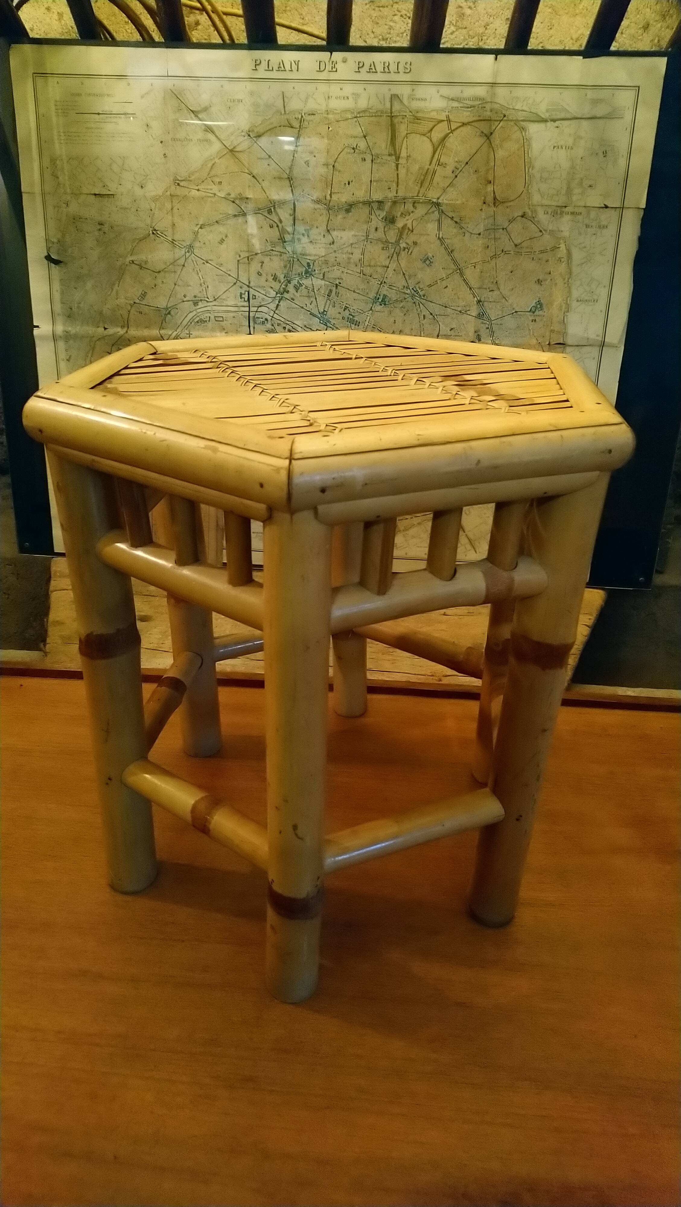 Side table, stool, bamboo plant stand