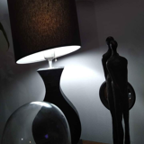 Dauphin leather lamp