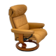 Ekornes chaise longue armchair in Norwegian Scandinavian leather, Chamois