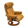 Ekornes chaise longue armchair in Norwegian Scandinavian leather, Chamois