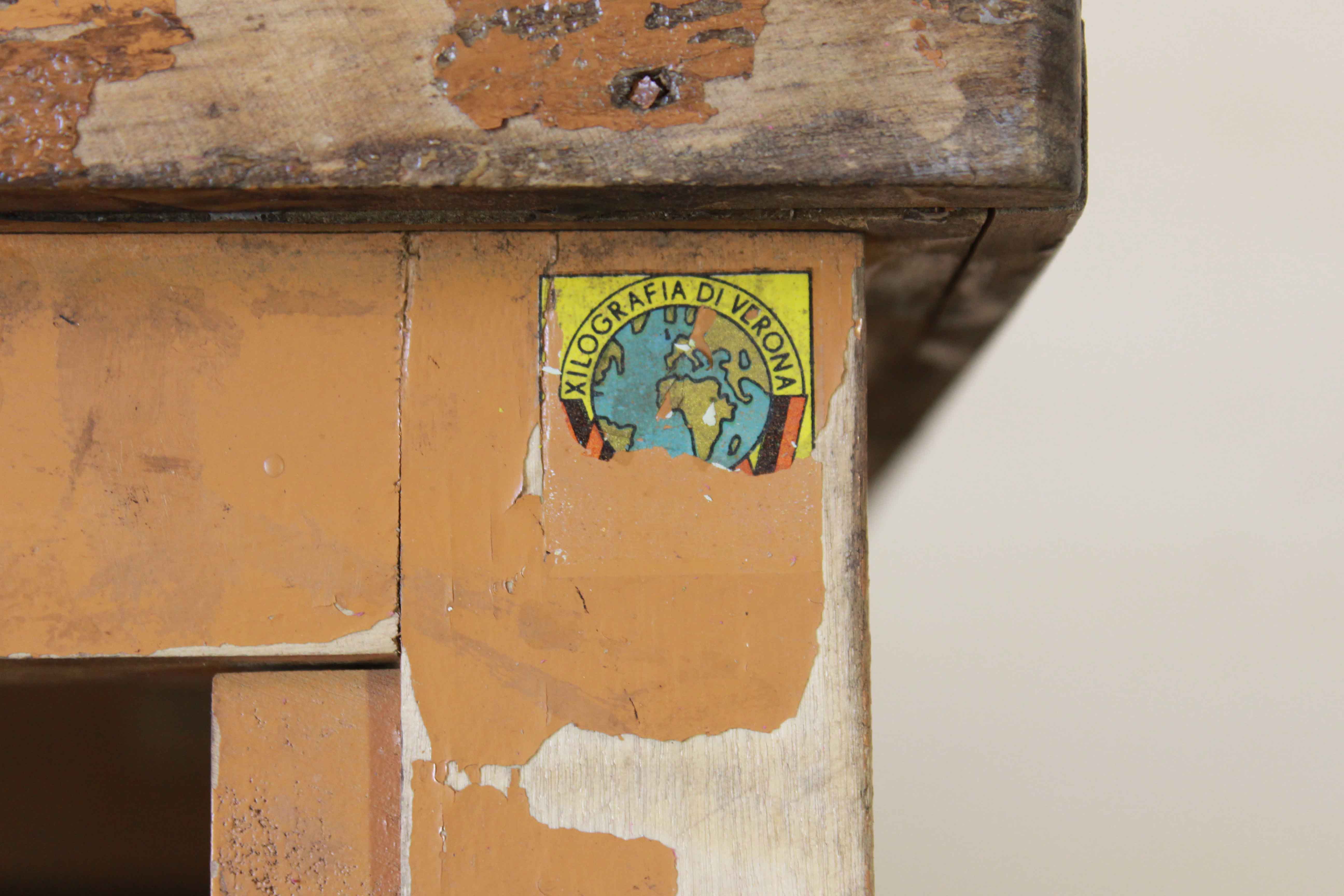 1940s vintage wood chest of drawers
