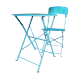 Garden pedestal with chair