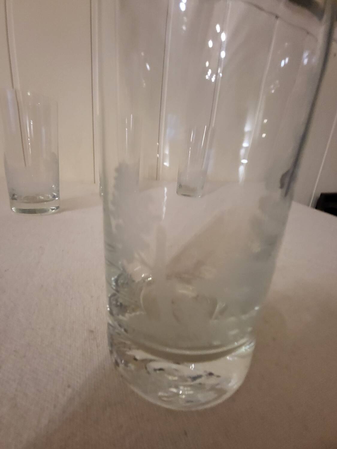 Grands verres en cristal krosno