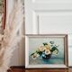 Oil on wood bouquet of daisies