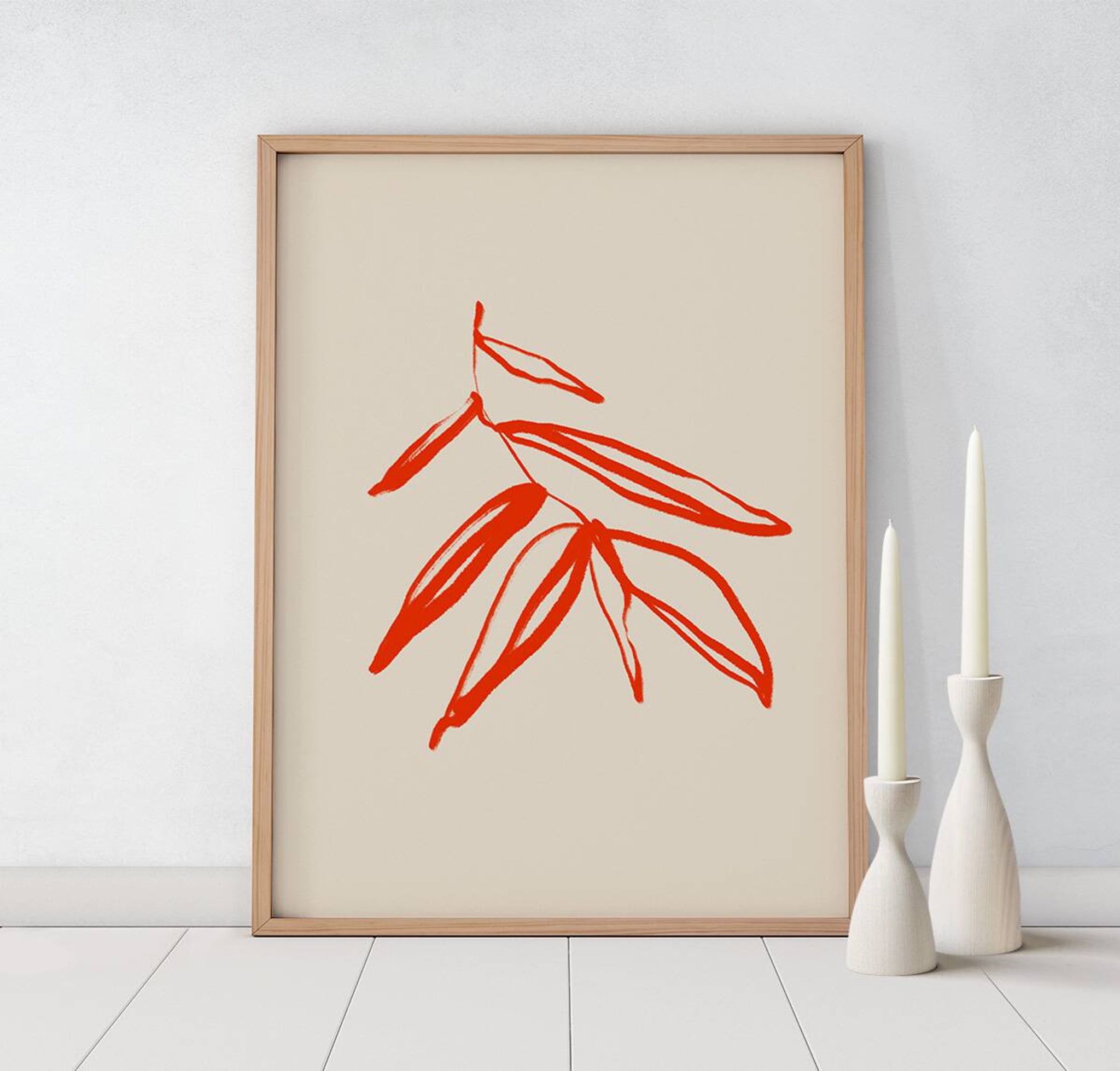 Botanical illustration giclee print, 50x70