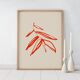 Botanical illustration giclee print, 50x70