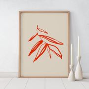 Botanical illustration giclee print, 50x70