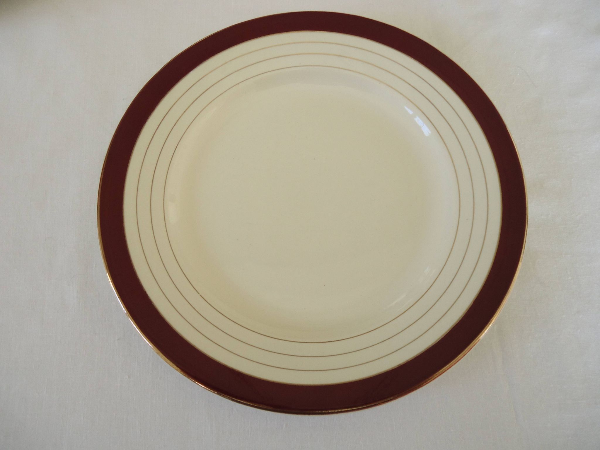 Assiettes plates porcelaine opaque digoin sarreguemines modèle pasteur