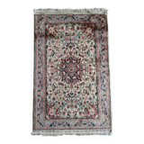 Handmade Pakistani wool and silk rug 122x77cm