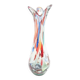 Sekacz vase, mid-century modern, multicolour glass, Huta Krosno, Poland, 1970s