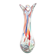 Sekacz vase, mid-century modern, multicolour glass, Huta Krosno, Poland, 1970s