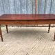 Antique farmhouse table in solid cherry wood with 4 drawers