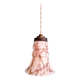 Art Deco pendant light in pink marbled opaline (4 available)