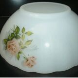 Pink arcopal salad bowl