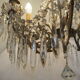 Napoleon III chandelier with crystal pendants, signed Portieux, 19th century.