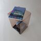 Vintage side table plexiglass 1970s design by Michel Dumas